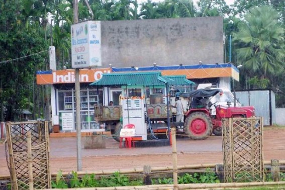 Kamalpur: Petrol crisis once again hit subdivision: Even reduction in petrol price ensures crisis saga: Administration reluctant
